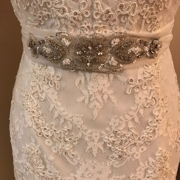 PRONOVIAS Belt Cint.429 Off White Long tulle tie belt only - Picture 5 of 10